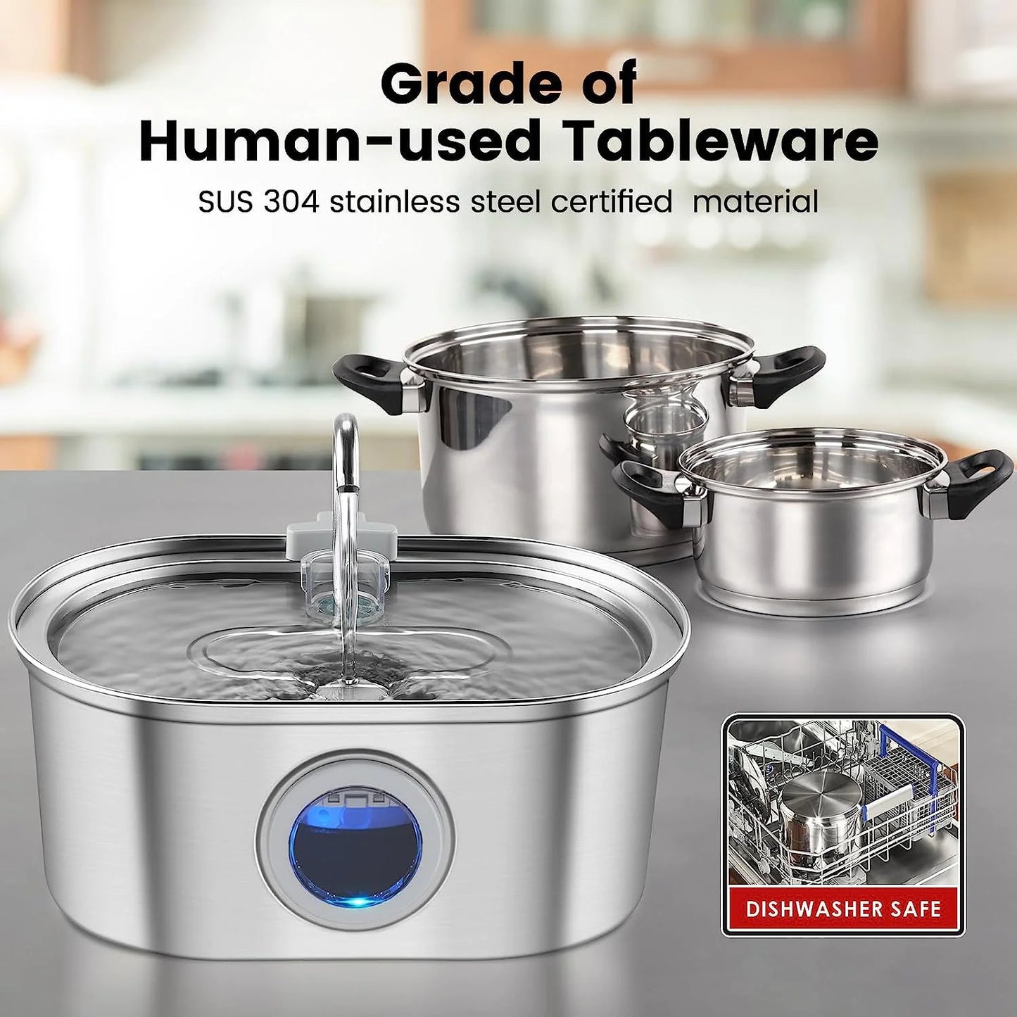 Stainless Steel 3.2 Litre Pet Water Dispenser