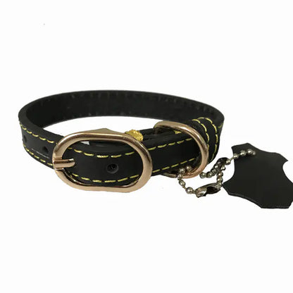 Cowhide Leather Pet Collar