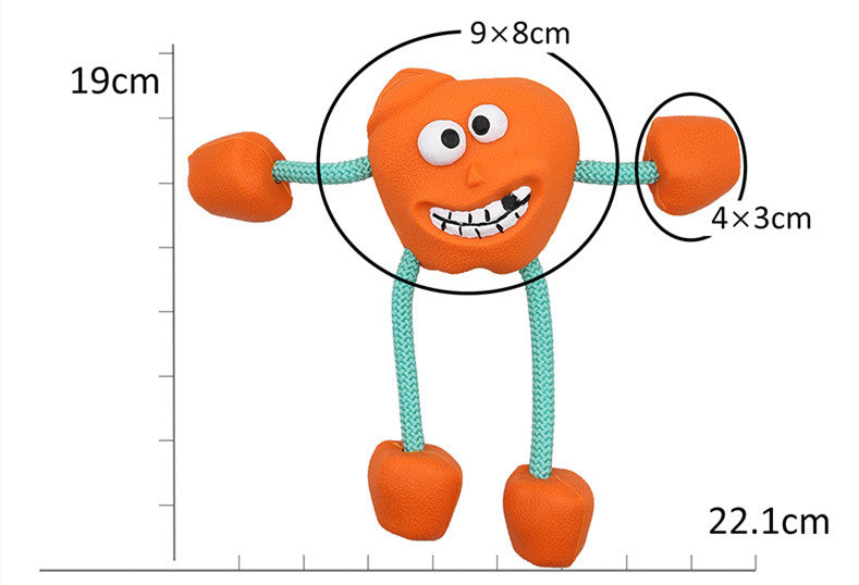 Milk-Flavored Rubber Dog Toy with Sound