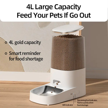 ROJECO Smart Automatic Cat Feeder with WiFi Control